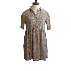 Soul Cake floral button down dress size‎ Small